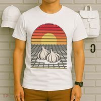 Retro Vaporwave Garlic For Garlicologists Chef T-Shirt thumb 6