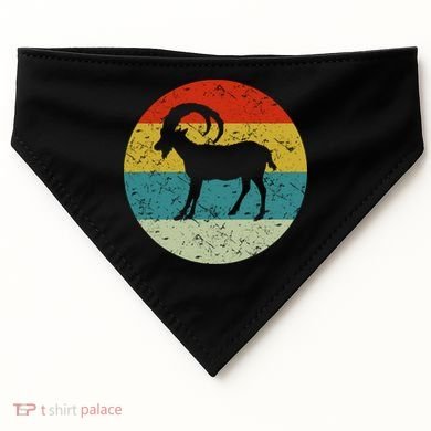 Retro Vintage Goat USA-Made Doggie Bandana