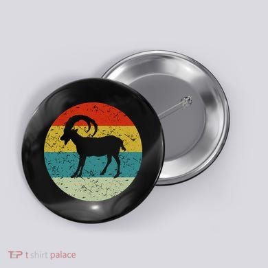 Retro Vintage Goat Button