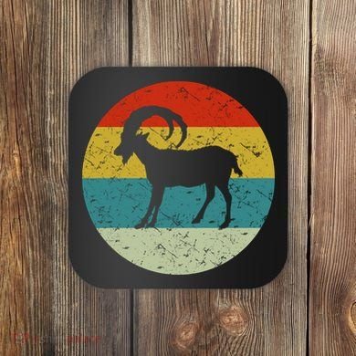 Retro Vintage Goat Coaster