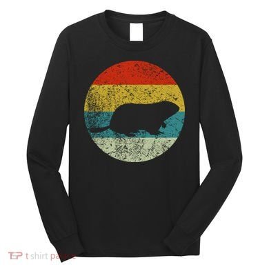 Retro Vintage Groundhog Long Sleeve Shirt