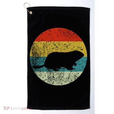 Retro Vintage Groundhog Golf Towel