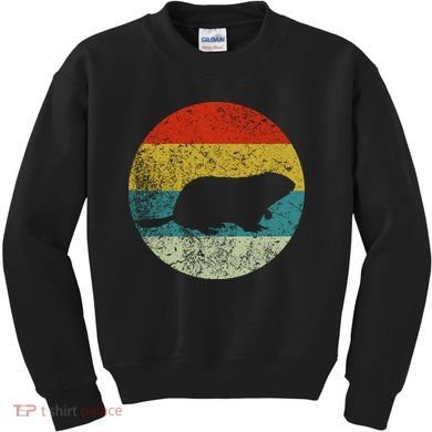Retro Vintage Groundhog Kids Sweatshirt