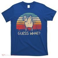 Retro Vintage Guess What Chicken Butt Funny Gift T-Shirt thumb 0