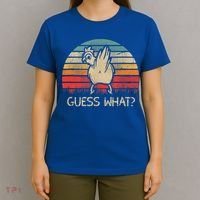 Retro Vintage Guess What Chicken Butt Funny Gift T-Shirt thumb 4