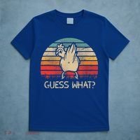 Retro Vintage Guess What Chicken Butt Funny Gift T-Shirt thumb 5