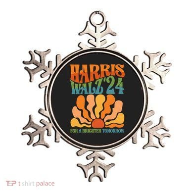 Retro Vintage Harris Walz For A Brighter Future 2024 Election Ornament