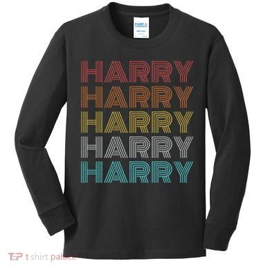 Retro Vintage Harry Kids Long Sleeve Shirt