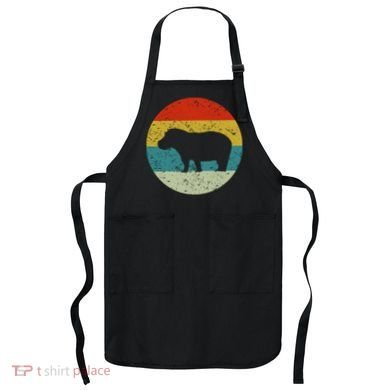Retro Vintage Hippo Apron