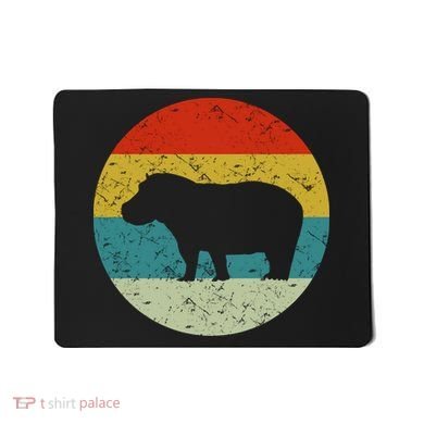 Retro Vintage Hippo Mousepad