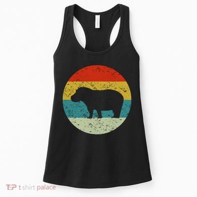 Retro Vintage Hippo Women's Tank Top