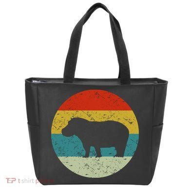 Retro Vintage Hippo Tote Bag