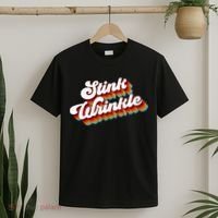 Retro Vintage Humor Stink Wrinkle T-Shirt thumb 2
