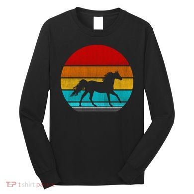 Retro Vintage Horse Long Sleeve Shirt