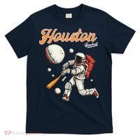 Retro Vintage Houston Texas Baseball Astronaut Crush City T-Shirt thumb 0