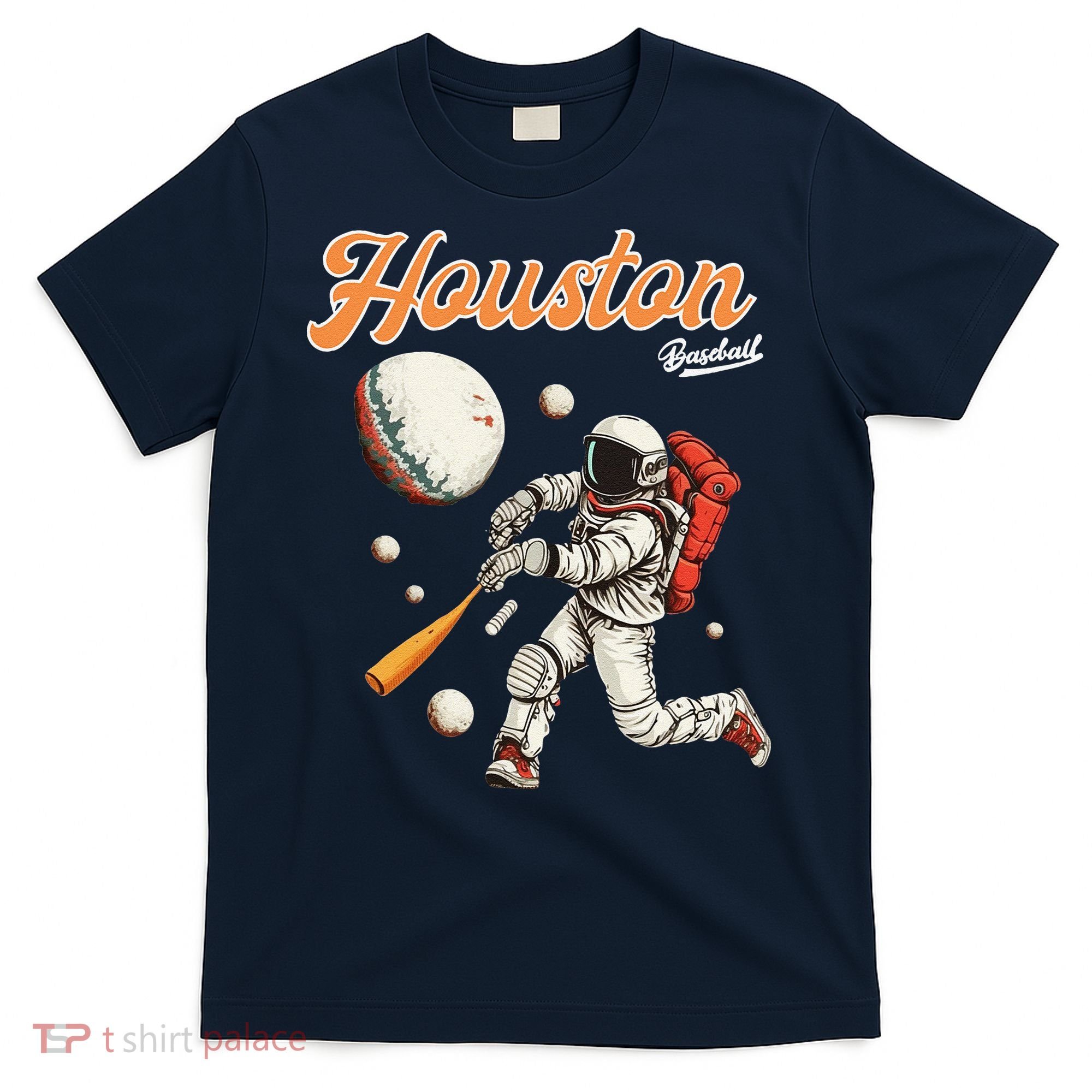 Retro Vintage Houston Texas Baseball Astronaut Crush City T-Shirt