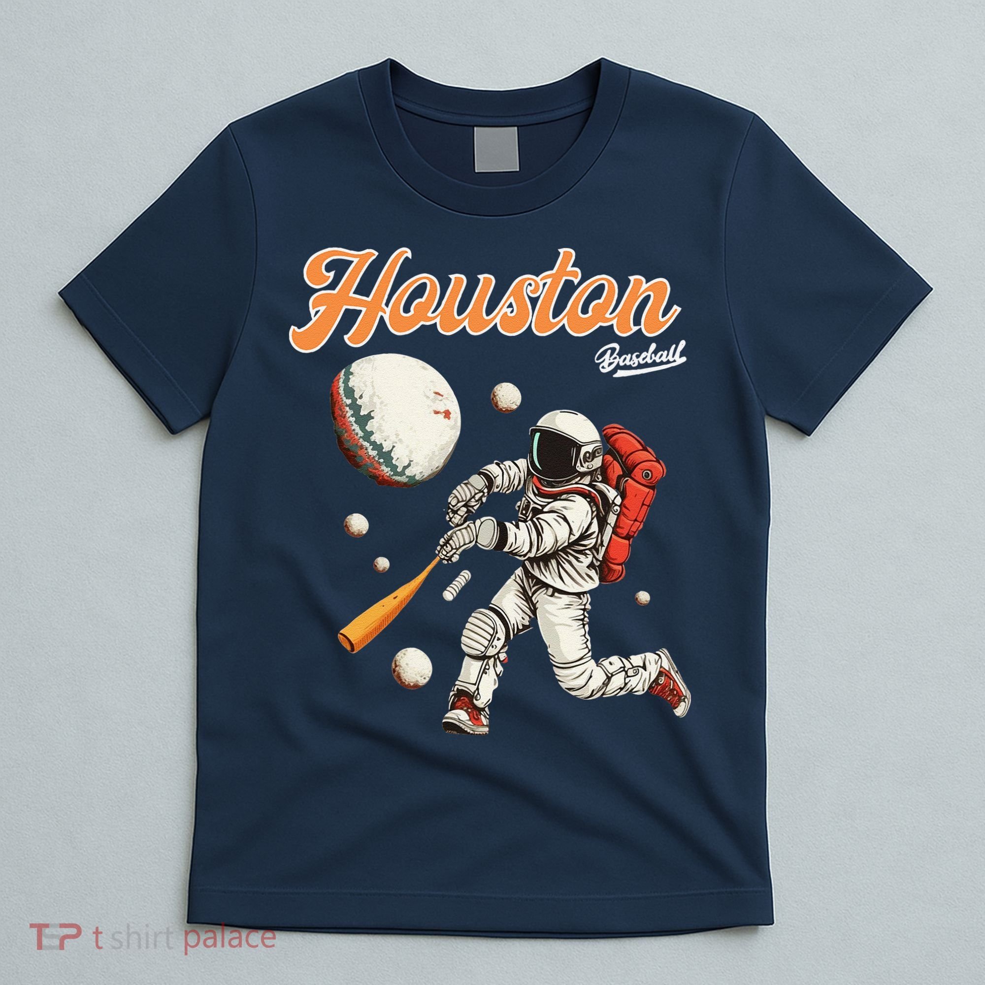Retro Vintage Houston Texas Baseball Astronaut Crush City T-Shirt