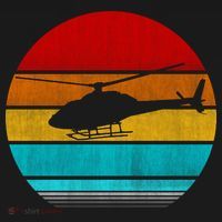 Retro Vintage Helicopter T-Shirt thumb 7