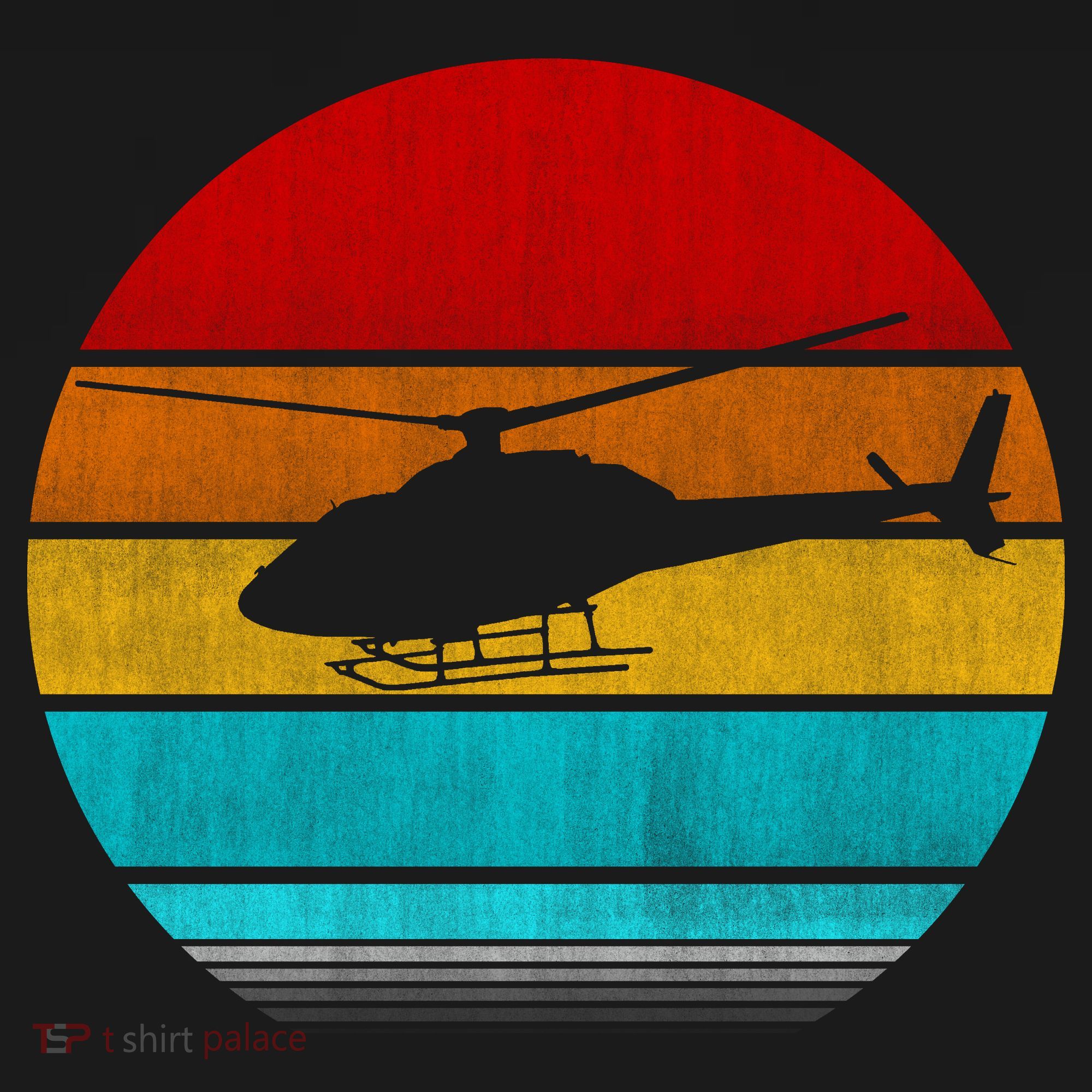 Retro Vintage Helicopter T-Shirt