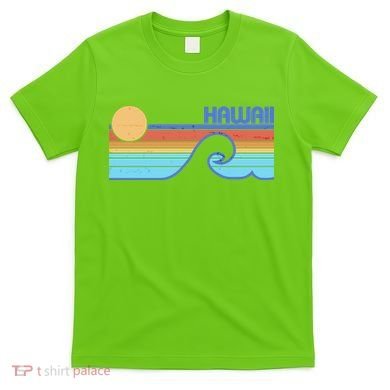 Retro Vintage Hawaii Sunset Wave T-Shirt