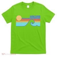Retro Vintage Hawaii Sunset Wave T-Shirt thumb 0