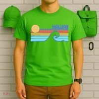 Retro Vintage Hawaii Sunset Wave T-Shirt thumb 6