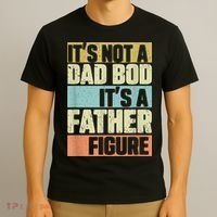  Retro Vintage It's Not A Dad Bod It's A Father Figure Funny T-Shirt thumb 3