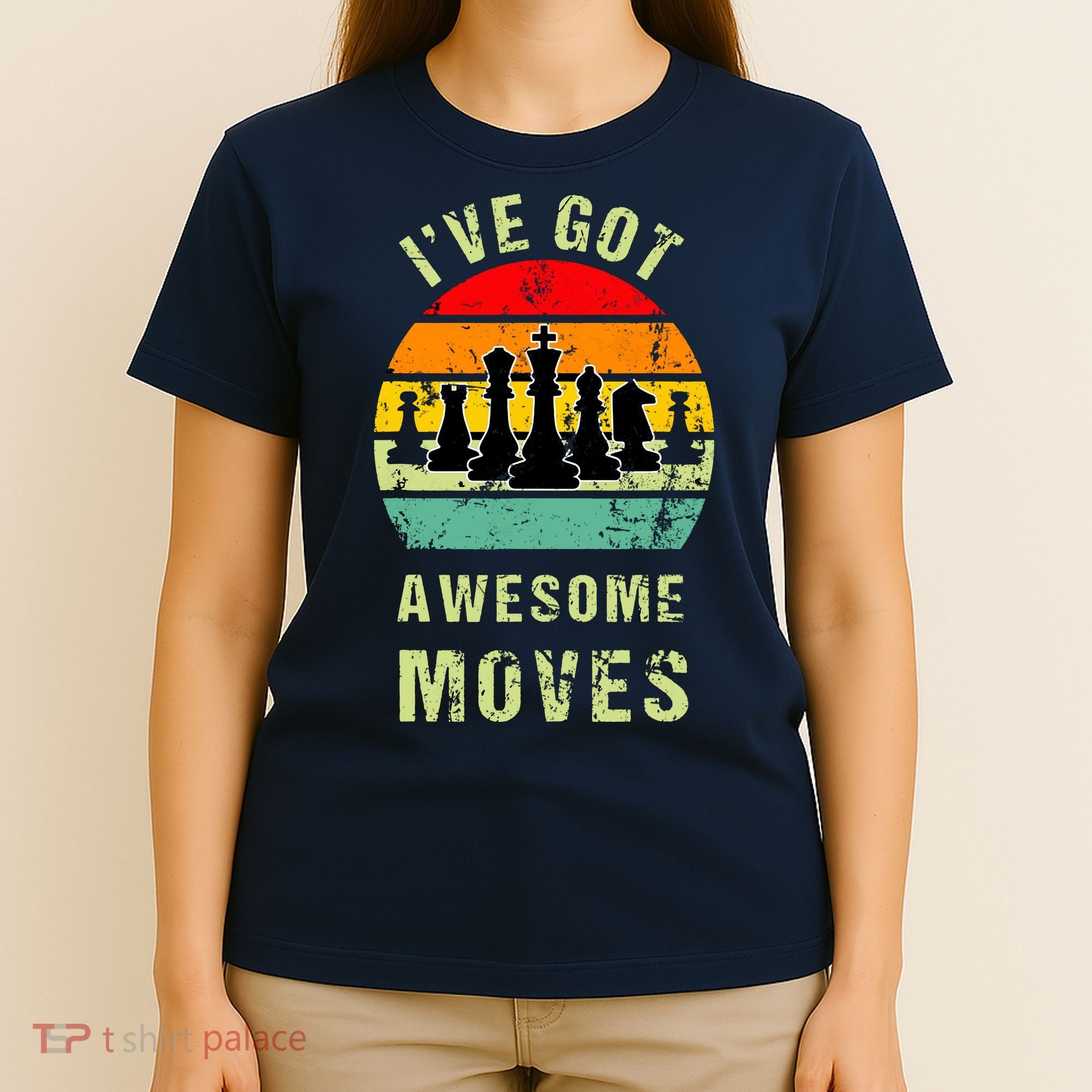 Retro Vintage I've Got Awesome Moves Chess Player Gift T-Shirt