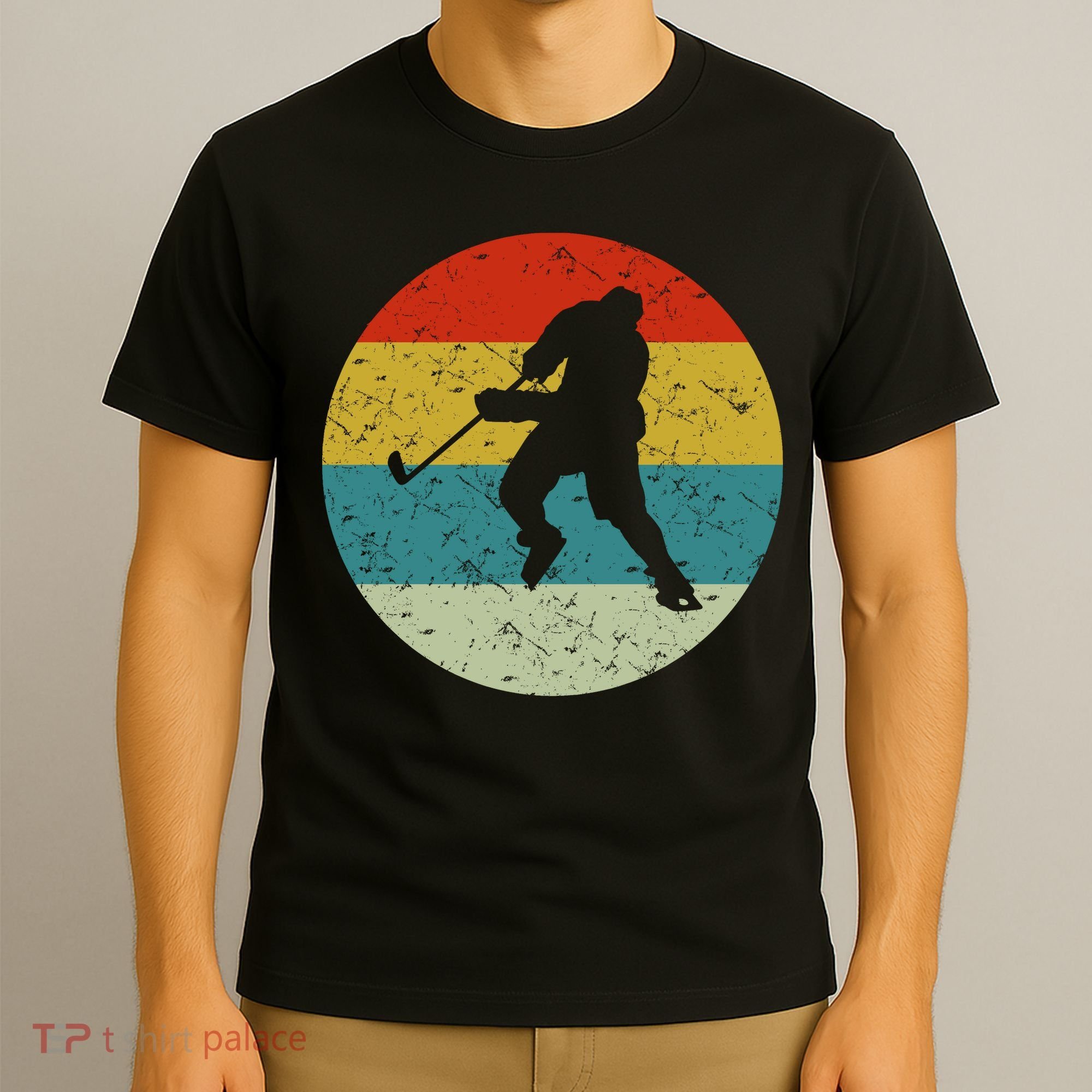 Retro Vintage Ice Hockey T-Shirt