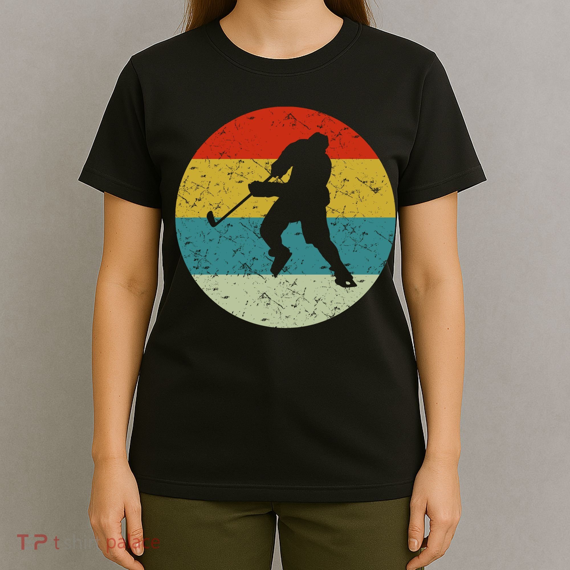 Retro Vintage Ice Hockey T-Shirt