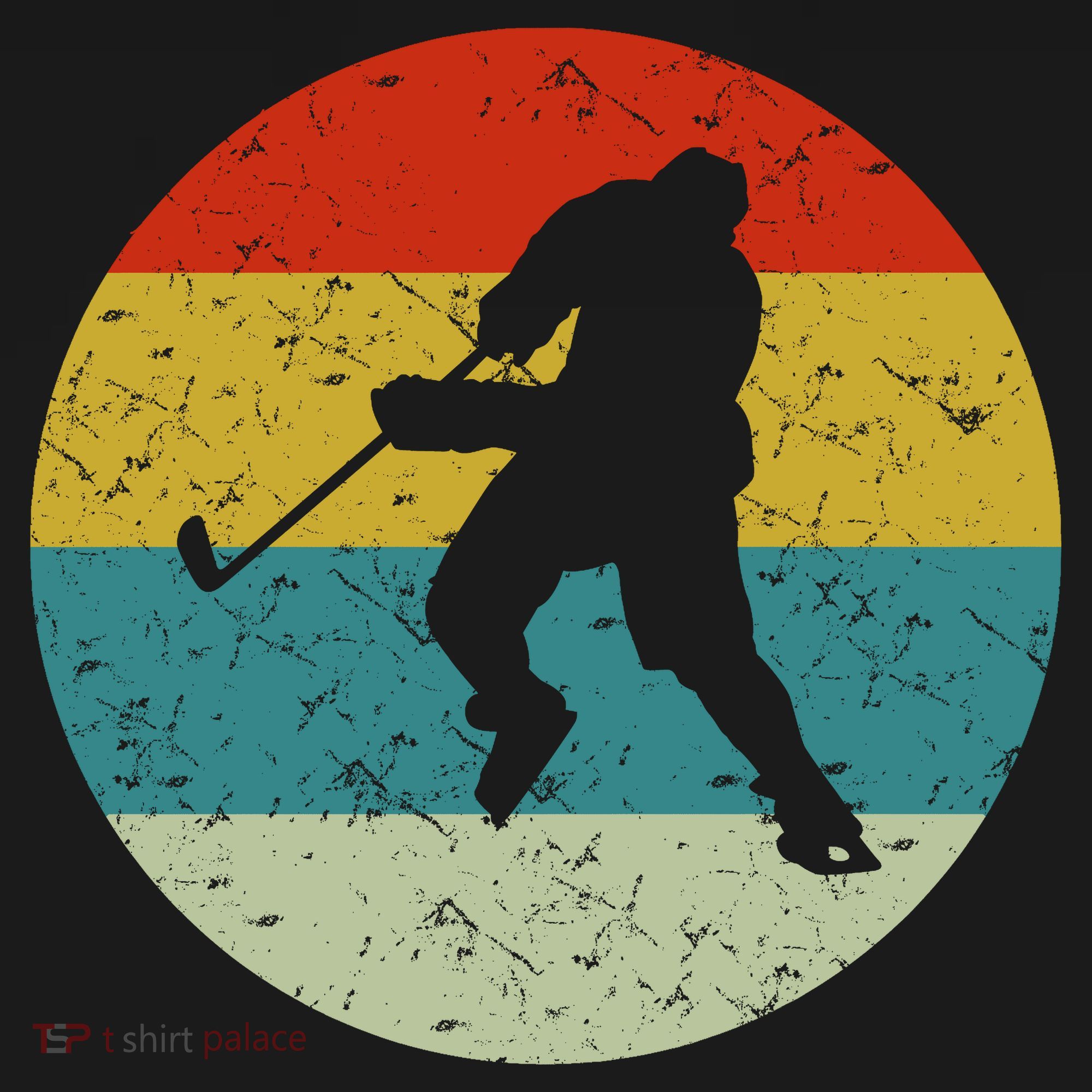 Retro Vintage Ice Hockey T-Shirt
