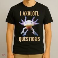 Retro Vintage I Axolotl Questions T-Shirt thumb 3