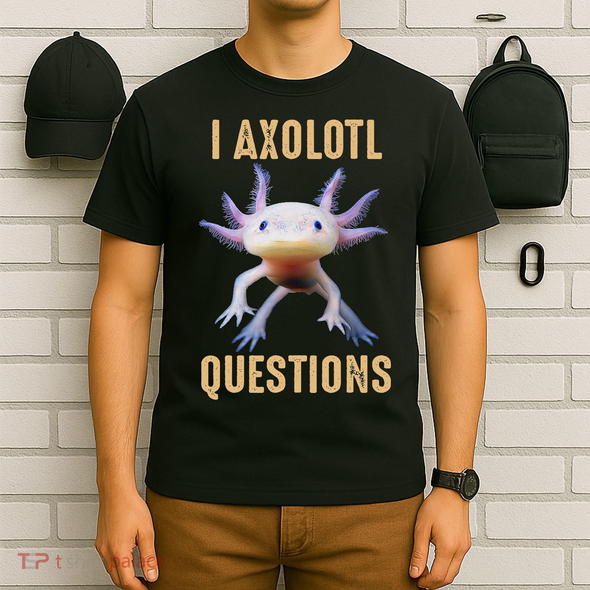 Retro Vintage I Axolotl Questions T-Shirt