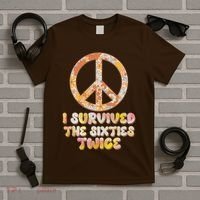 Retro Vintage I Survived The Sixties Twice T-Shirt thumb 5