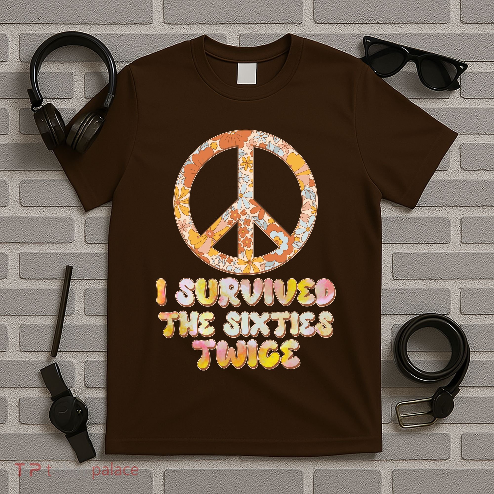 Retro Vintage I Survived The Sixties Twice T-Shirt