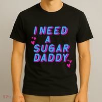 Retro Vintage I Need A Sugar Daddy T-Shirt thumb 3