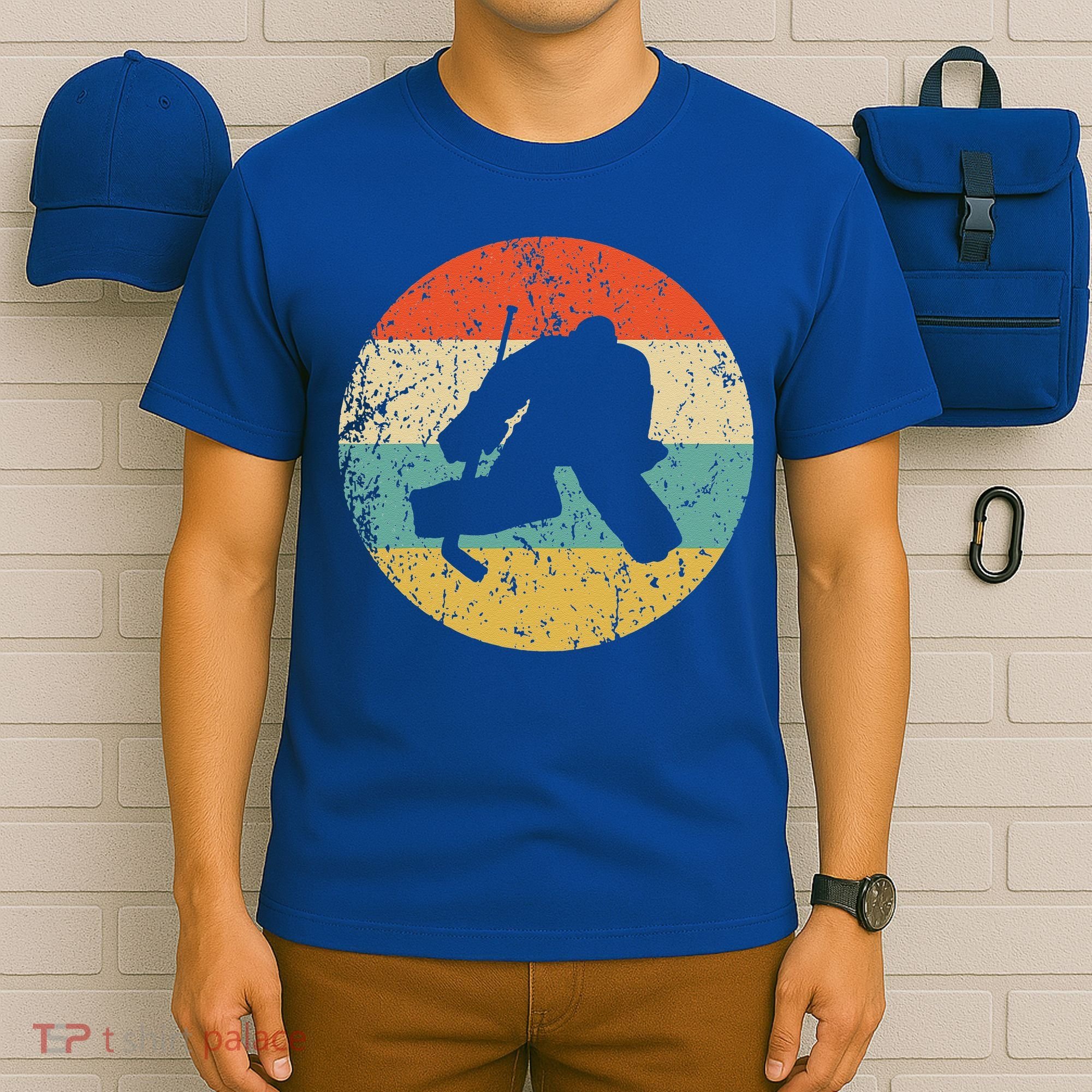 Retro Vintage Ice Hockey Gift For Ice Hockey Players T-Shirt