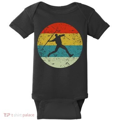 Retro Vintage Javelin Throws Baby Bodysuit
