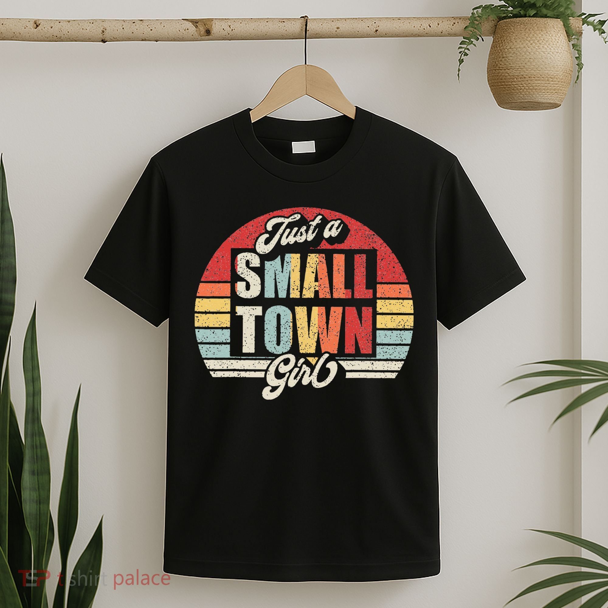 Retro Vintage Just A Small Town Girl T-Shirt