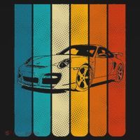 Retro Vintage Japanese Jdm Ride Legendary Race Car Gt3 Rs T-Shirt thumb 7