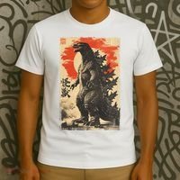Retro Vintage Japanese Art Legendary Rare Kaiju T-Shirt thumb 3
