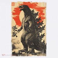 Retro Vintage Japanese Art Legendary Rare Kaiju T-Shirt thumb 7