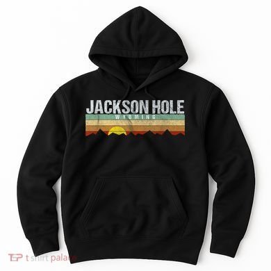 Retro Vintage Jackson Hole Wyoming Hoodie