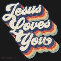 Retro Vintage Jesus Loves You T-Shirt thumb 7