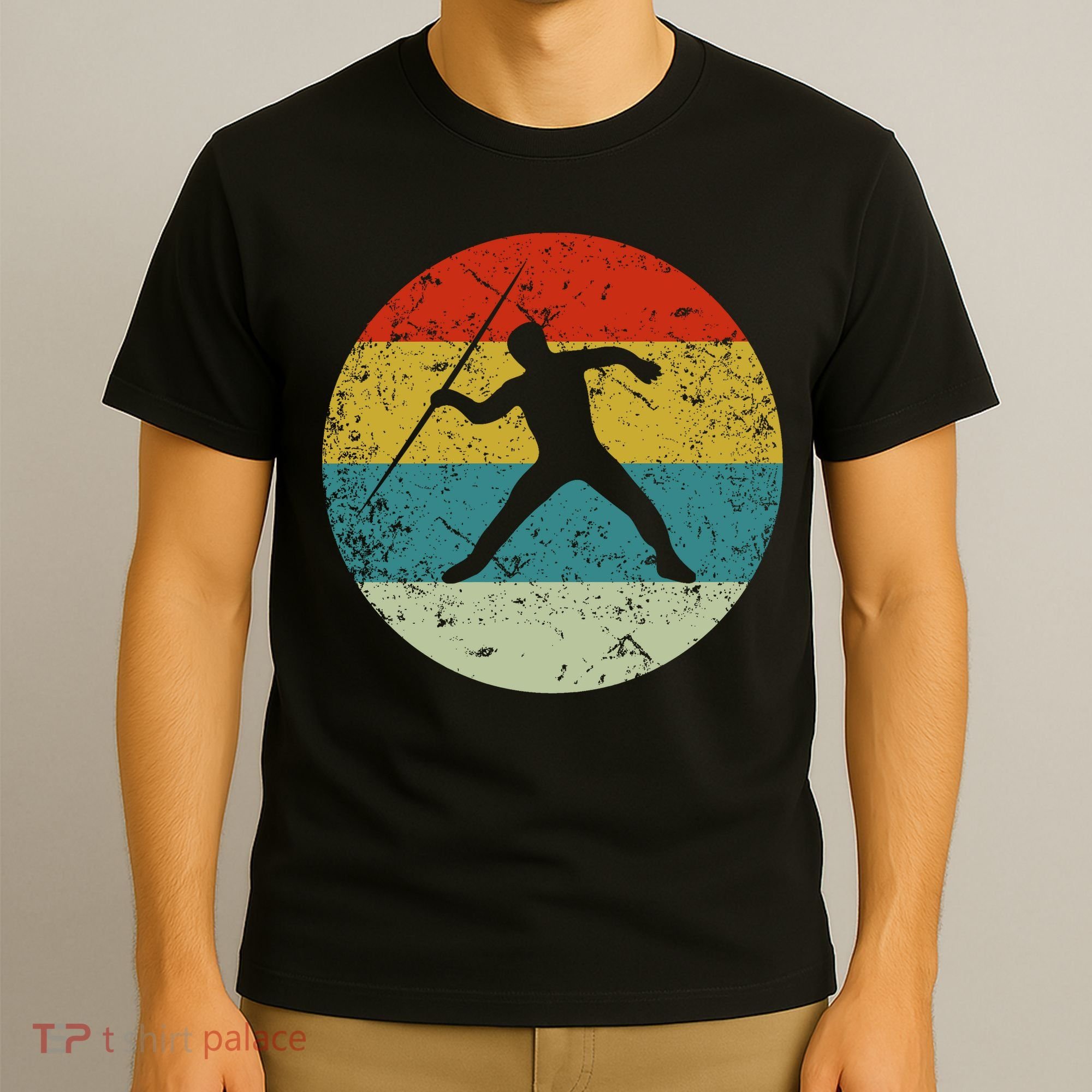 Retro Vintage Javelin Throw T-Shirt