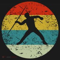 Retro Vintage Javelin Throw T-Shirt thumb 7