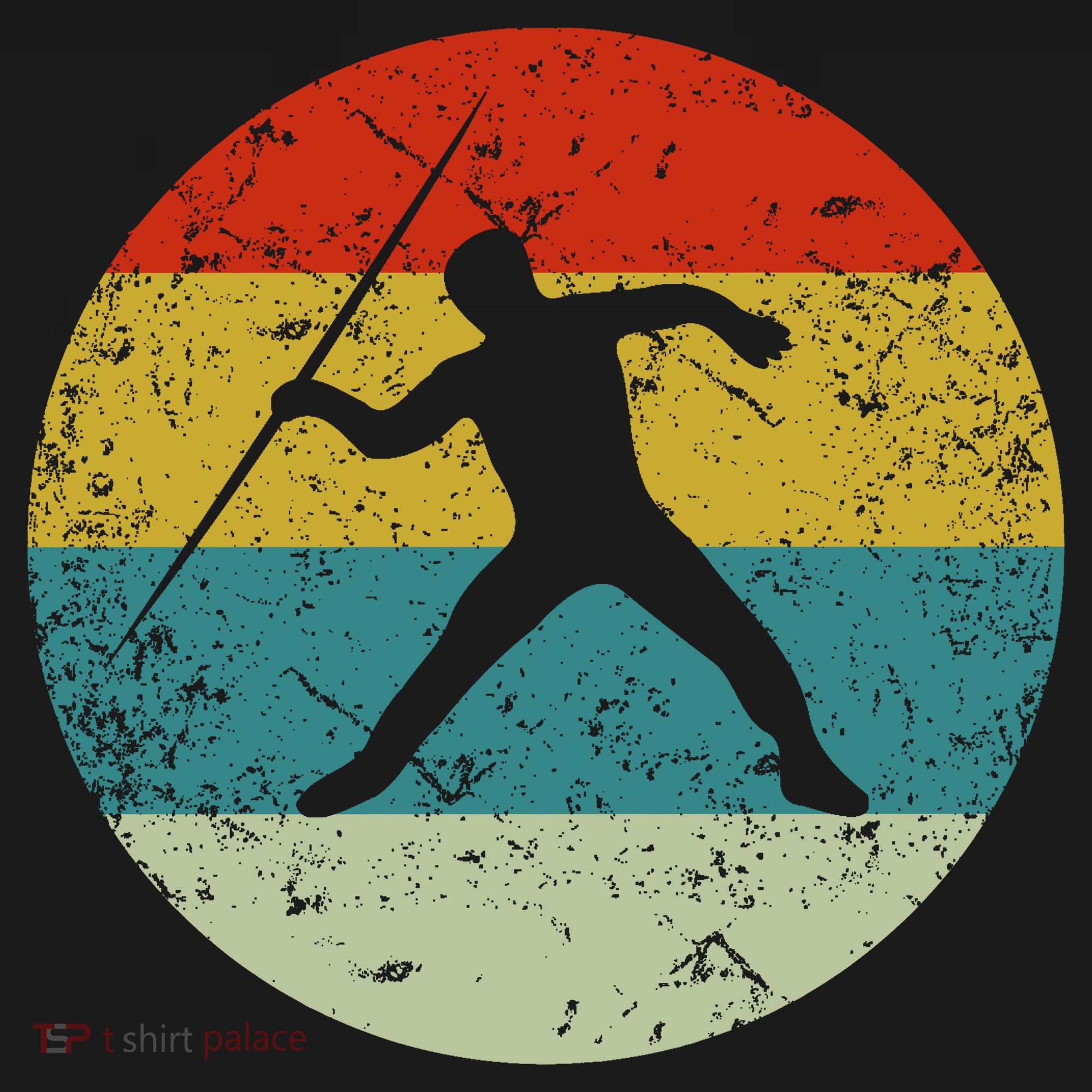 Retro Vintage Javelin Throw T-Shirt