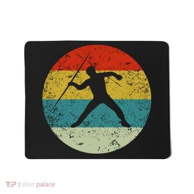 Retro Vintage Javelin Throw Mousepad