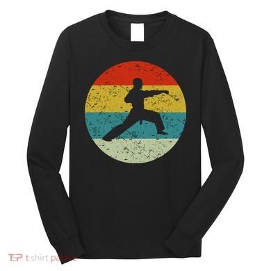 Retro Vintage Karate Long Sleeve Shirt