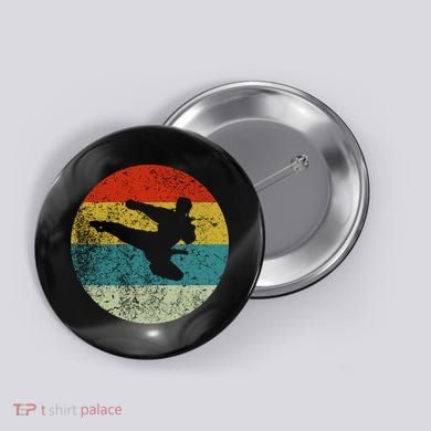 Retro Vintage Karate Button